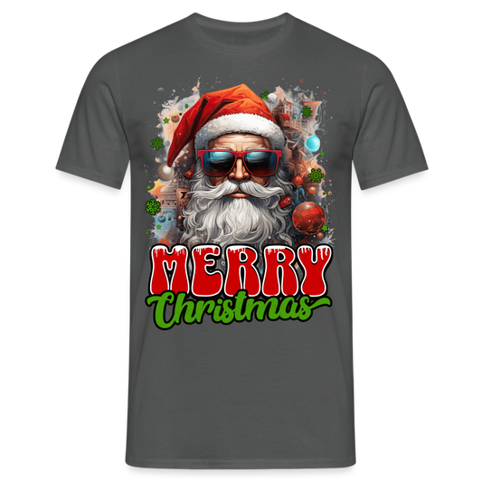 Merry Chrismas Santa Herren Shirt - Anthrazit