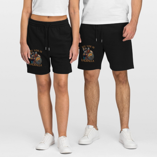 See you in Valhalla Unisex Bio Shorts - Schwarz
