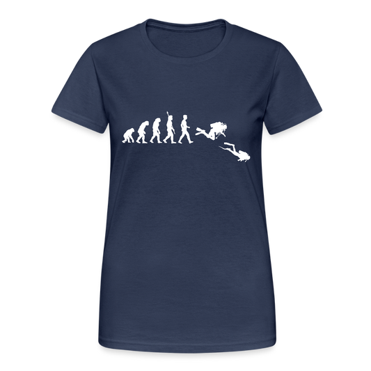 Diver Evolution Taucher Damen T-Shirt - Navy