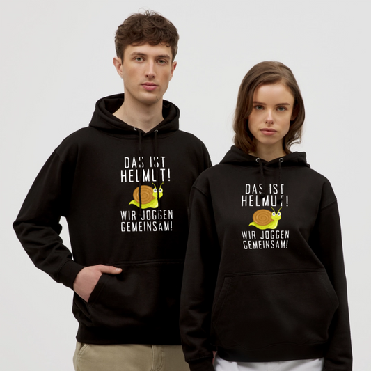 Das ist Helmut! Wir Joggen gemeinsam! Unisex Hoodie - Schwarz