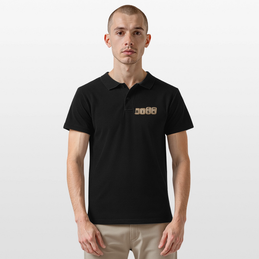 Risk Rich Würfel | Risiko für Reichtum Herren Poloshirt - Schwarz