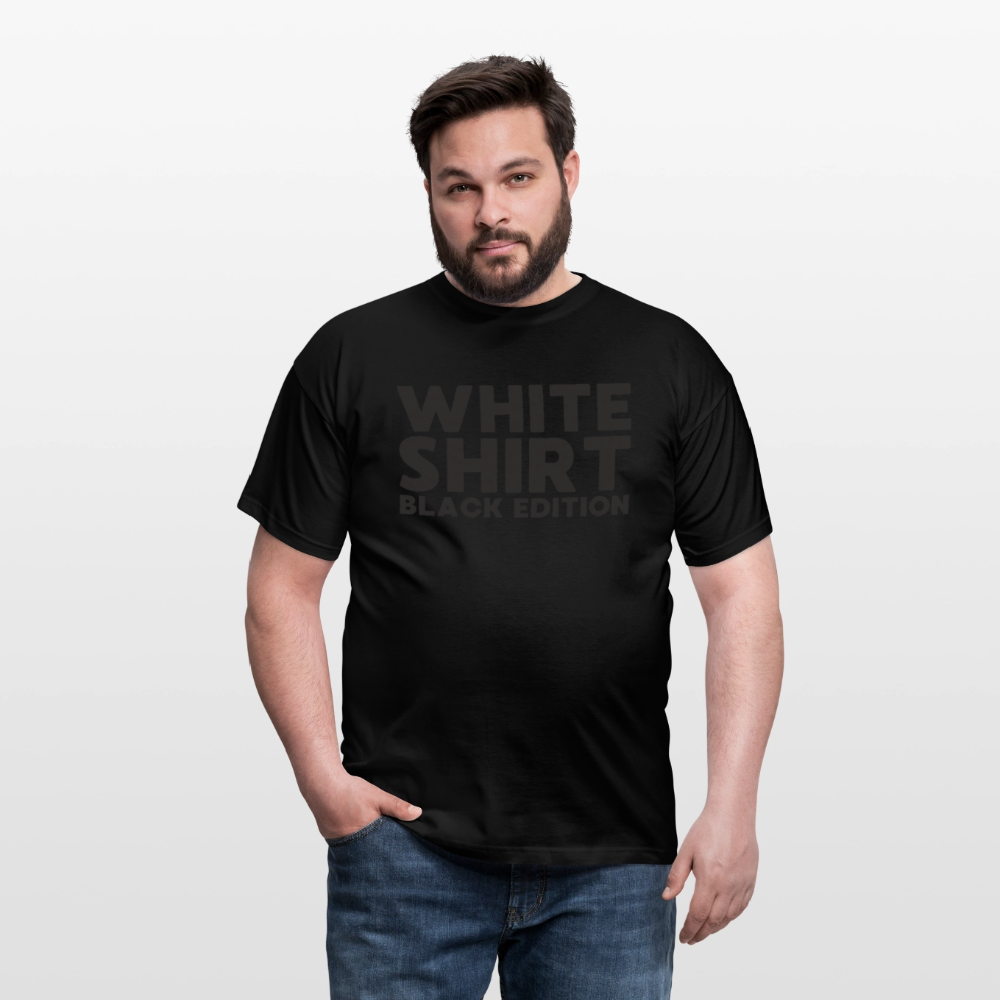 White Shirt Black Edition Herren T-Shirt - Schwarz