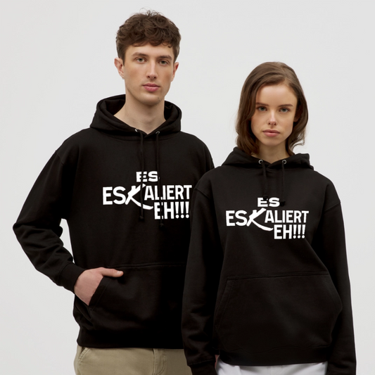 Es Eskaliert Eh Unisex Hoodie - Schwarz