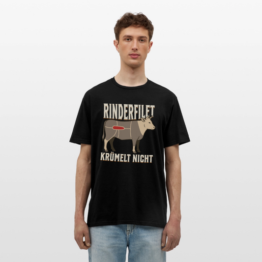 Rinderfilet krümelt nicht Herren T-Shirt - Schwarz