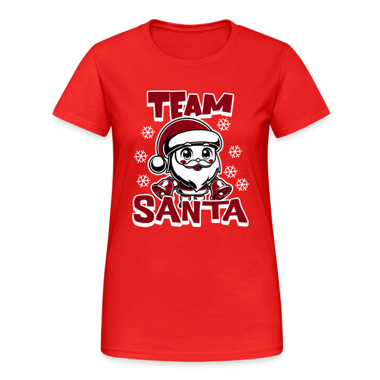 Team Santa Damen T-Shirt - Rot