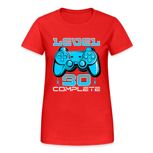 Level 30 Complete Gamepad Birthday Gift Damen T-Shirt - Rot