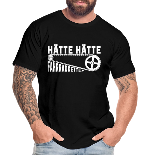 Hätte Hätte Fahrradkette Herren Premium Bio T-Shirt - Schwarz