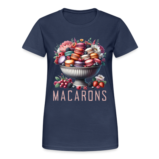 Macarons in einer Schale Damen T-Shirt - Navy