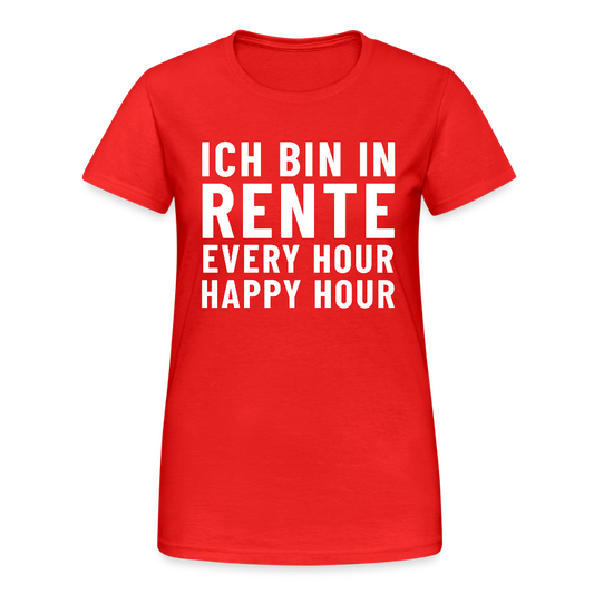 Ich bin in Rente Every Hour Happy Hour Damen T-Shirt - Rot