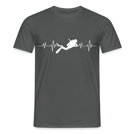 Diver EKG Taucher Herren T-Shirt - Anthrazit