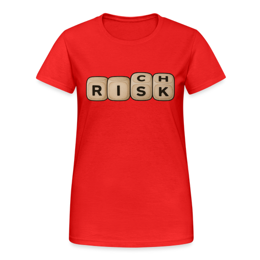 Risk Rich Würfel | Risiko für Reichtum Damen T-Shirt - Rot
