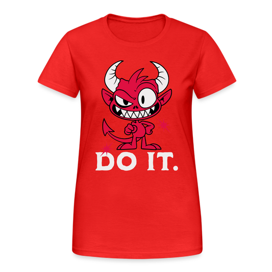 Do it. Cheeky Devil Damen T-Shirt - Rot