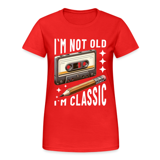 I´m not old I’m classic retro cassette Damen T-Shirt - Rot