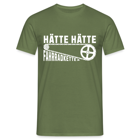 Hätte Hätte Fahrradkette Herren T-Shirt - Militärgrün