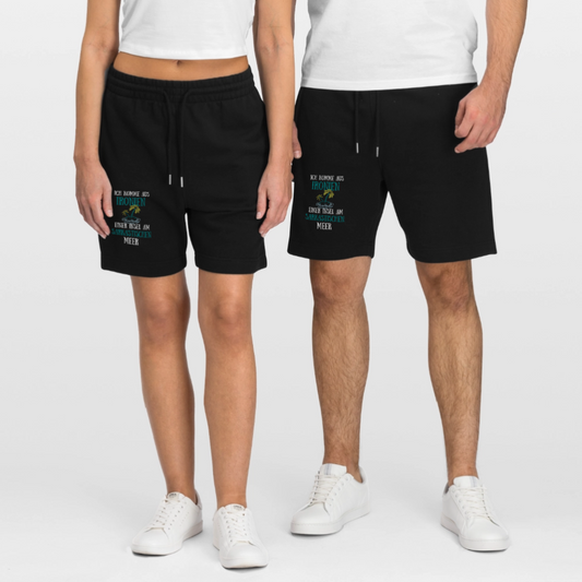 Ich komme aus Ironien, einer Insel am sarkastischen Meer Unisex Bio Shorts - Schwarz