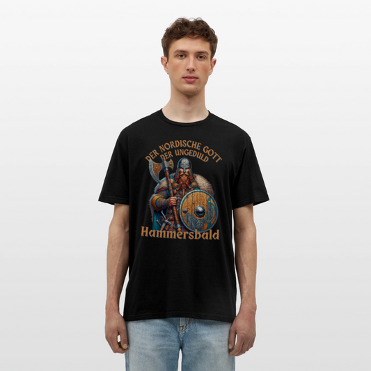 Der Nordische Gott der Ungeduld Hammersbald Herren T-Shirt - Schwarz