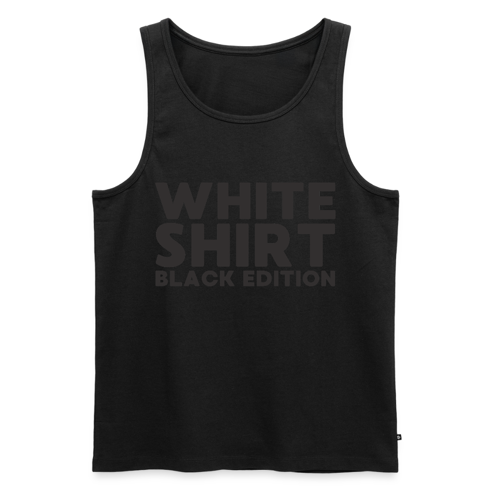 White Shirt Black Edition Herren Premium Tank Top - Schwarz
