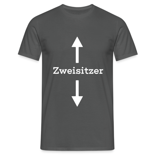 Zweisitzer Herren T-Shirt - Anthrazit