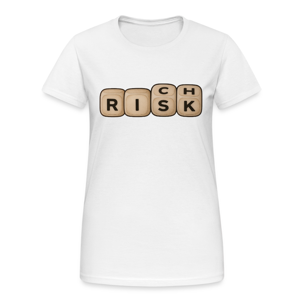 Risk Rich Würfel | Risiko für Reichtum Damen T-Shirt - Weiß