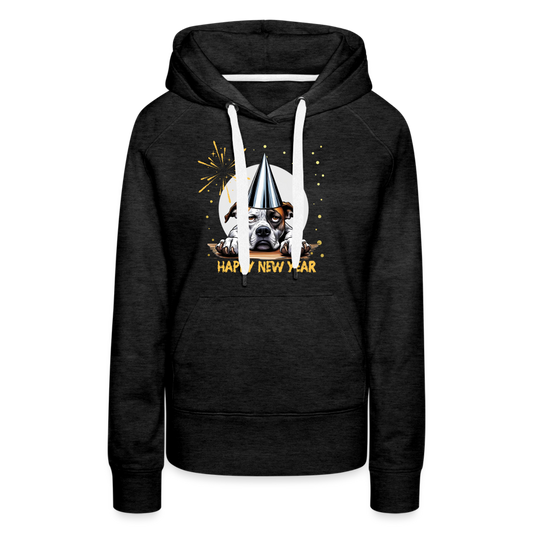 Bored Silvester Dog Damen Premium Hoodie - Anthrazit