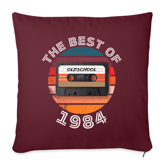The Best of 1984 Sofakissen mit Füllung 44 x 44 cm - Burgunderrot