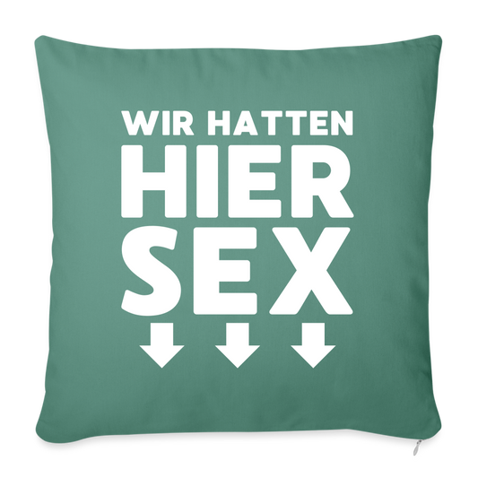 Wir hatten hier Sex Sofakissen mit Füllung 44 x 44 cm - Tanngrün