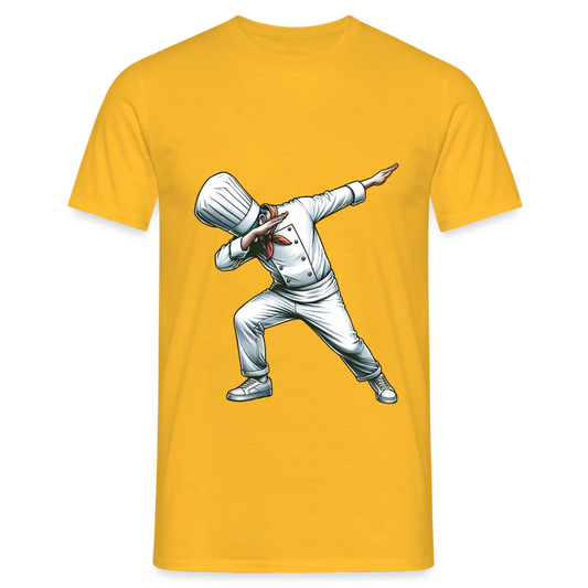 Dabbing Chefkoch Herren T-Shirt - Gelb