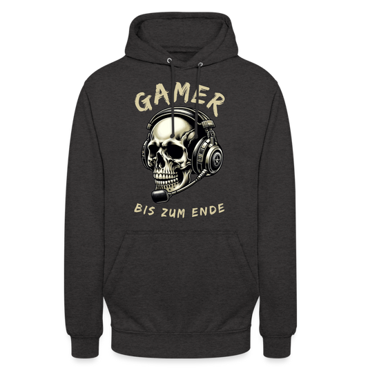 Gamer bis zum Ende Unisex Hoodie - Anthrazit