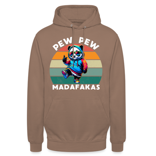 PEW PEW Madafakas Unisex Hoodie - Mokka