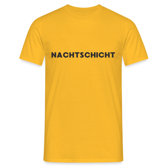 Nachtschicht Herren T-Shirt - Gelb