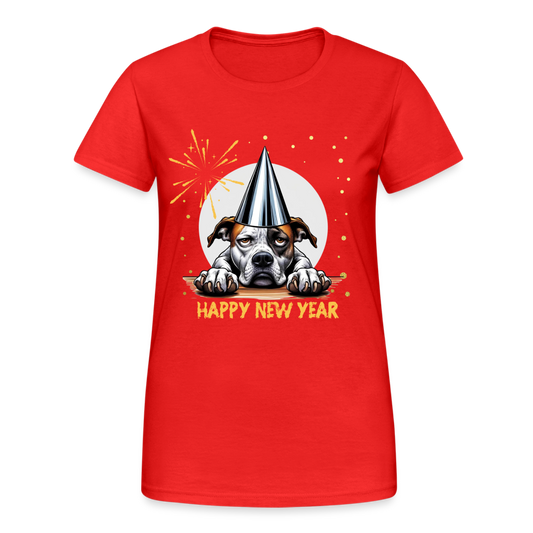 Bored Silvester Dog Damen T-Shirt - Rot
