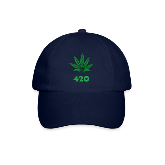 Cannabis 420 Cap - Blau/Blau