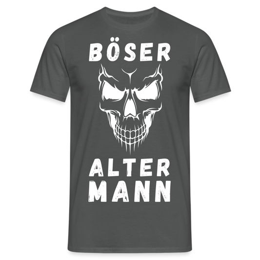 Böser alter Mann Herren T-Shirt - Anthrazit