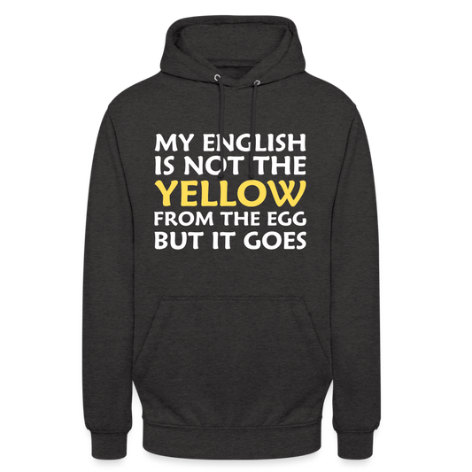 My English is not the yellow from the egg but it goes Herren T-Shirt - Anthrazit