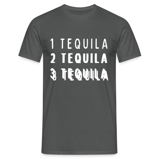 1 Tequila 2 Tequila 3 Tequila Herren T-Shirt - Anthrazit