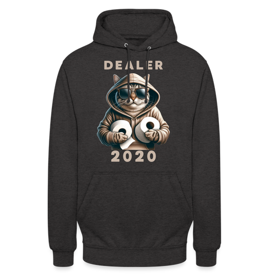 Dealer 2020 Katze mit Hoodie und Toilettenpapier-Rollen Unisex Hoodie - Anthrazit