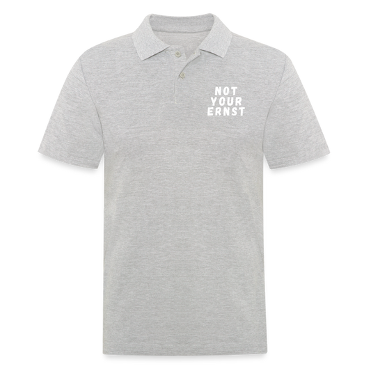 Not your Ernst Herren Poloshirt - Grau meliert