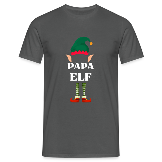 Papa Elf Herren T-Shirt - Anthrazit