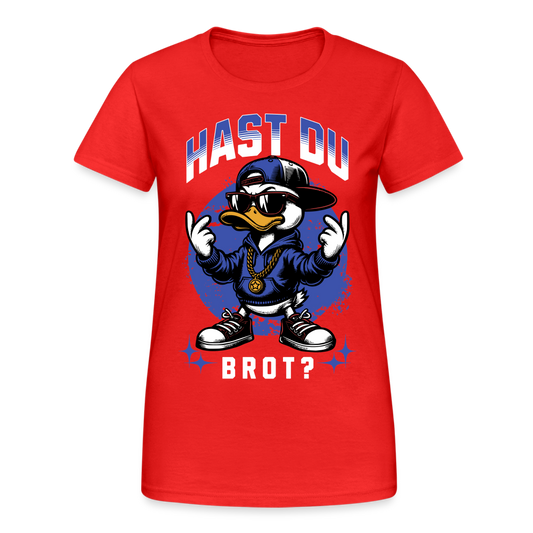 Hast du Brot? Ente Damen T-Shirt - Rot