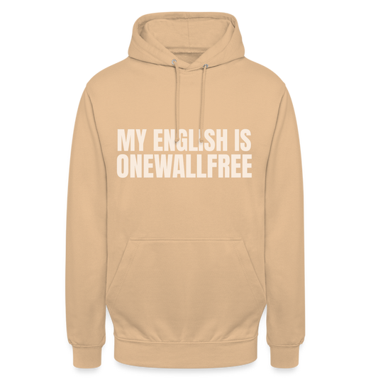 My English is onewallfree Denglish Herren T-Shirt - Beige