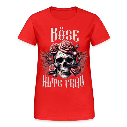 Böse alte Frau Damen T-Shirt - Rot