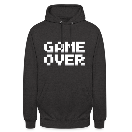 Game Over Retro Pixel Unisex Hoodie - Anthrazit