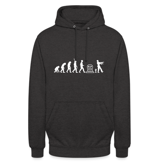 Zombie Evolution RIP Zombi Unisex Hoodie - Anthrazit