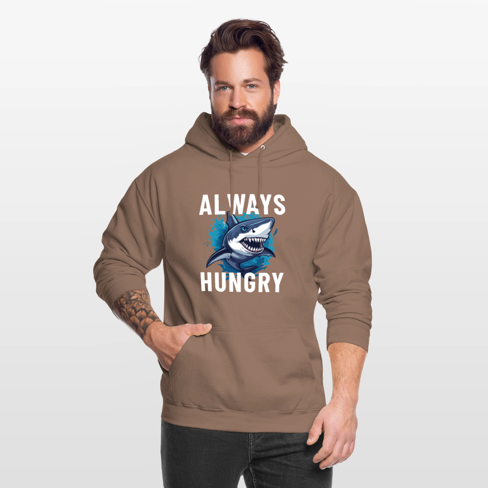 Always hungry shark Unisex Hoodie - Mokka