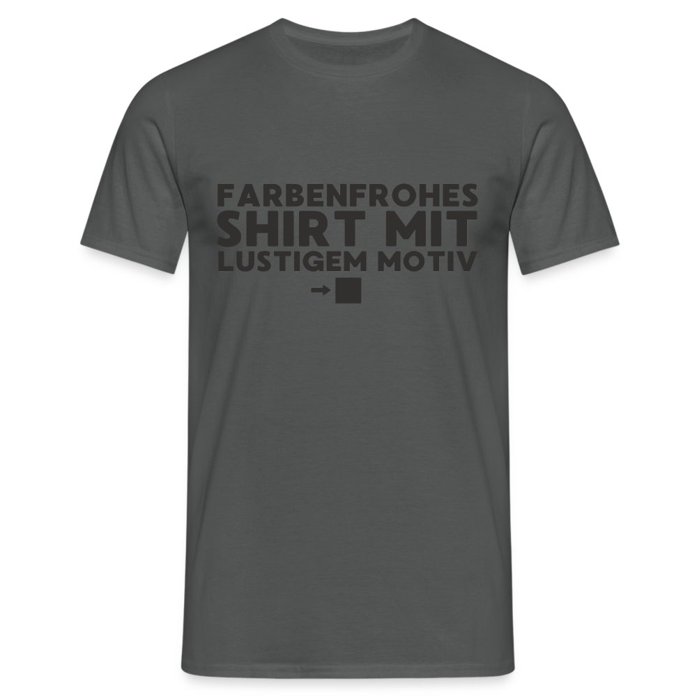 Farbenfrohes Shirt mit lustigem Motiv Black Edition Herren T-Shirt - Anthrazit