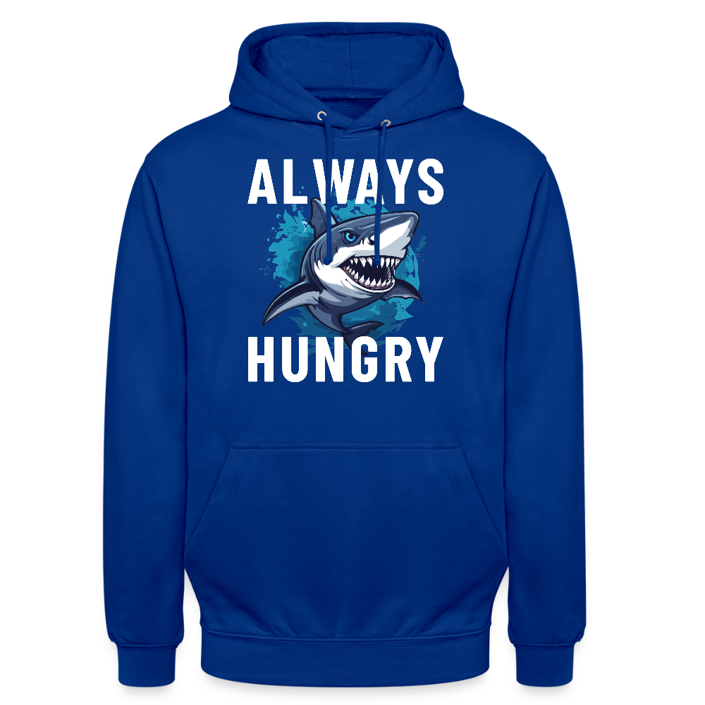 Always hungry shark Unisex Hoodie - Royalblau