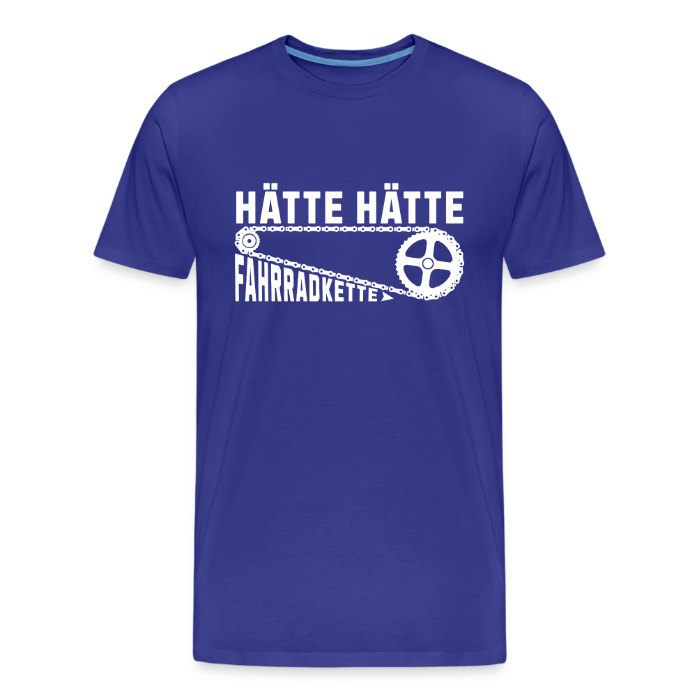 Hätte Hätte Fahrradkette Herren Premium Bio T-Shirt - Königsblau