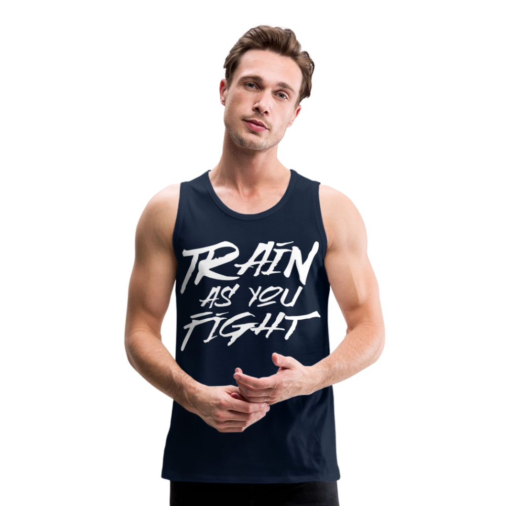 Train as you fight Herren Premium Tank Top - Navy