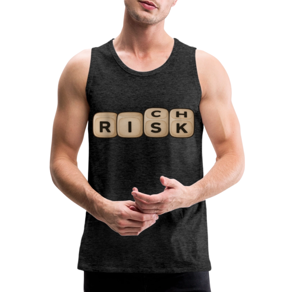 Risk Rich Würfel | Risiko für Reichtum Herren Premium Tank Top - Anthrazit