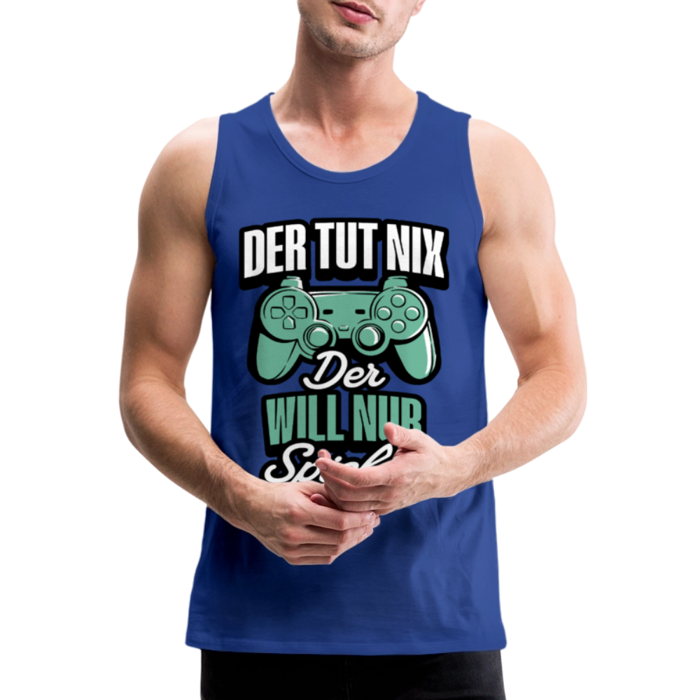 Der tut nix der will nur Spielen Gamer Herren Premium Tank Top - Königsblau